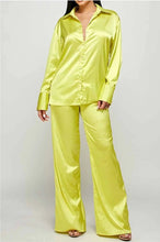 Load image into Gallery viewer, For the Beauty of It Satin Two Piece Pants Sets