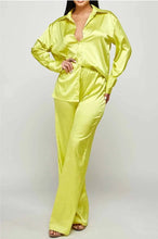 Load image into Gallery viewer, For the Beauty of It Satin Two Piece Pants Sets