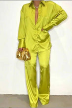 Load image into Gallery viewer, For the Beauty of It Satin Two Piece Pants Sets