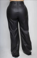 Load image into Gallery viewer, Kellee Faux Leather Wideleg Pants