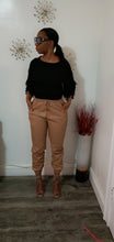 Load image into Gallery viewer, Slayed Faux Leather Joggers