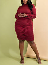 Load image into Gallery viewer, Zhari Ruched Dress - Plus Size