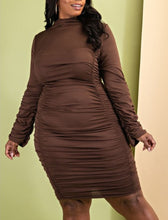 Load image into Gallery viewer, Zhari Ruched Dress - Plus Size