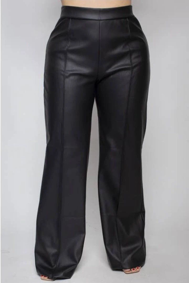 Kellee Faux Leather Wideleg Pants