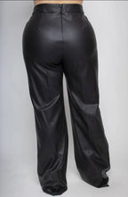 Kellee Faux Leather Wideleg Pants