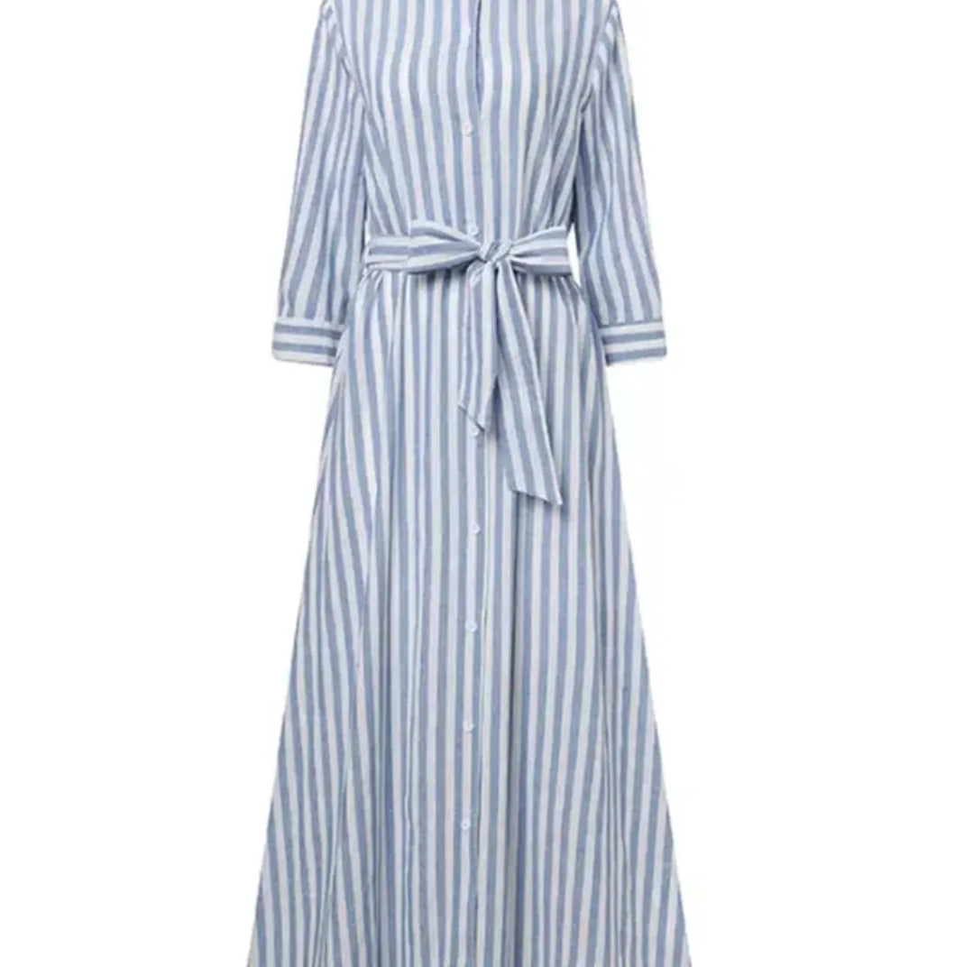 The “Do It All” Striped Shirt Dress - COMING SOON