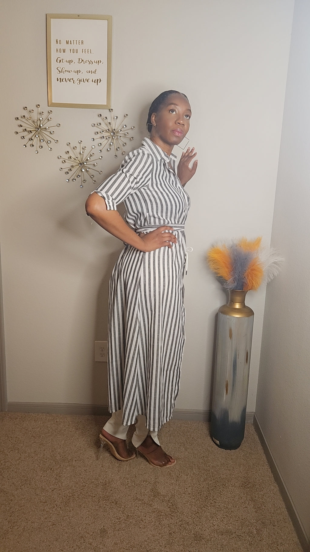 The “Do It All” Striped Shirt Dress - COMING SOON