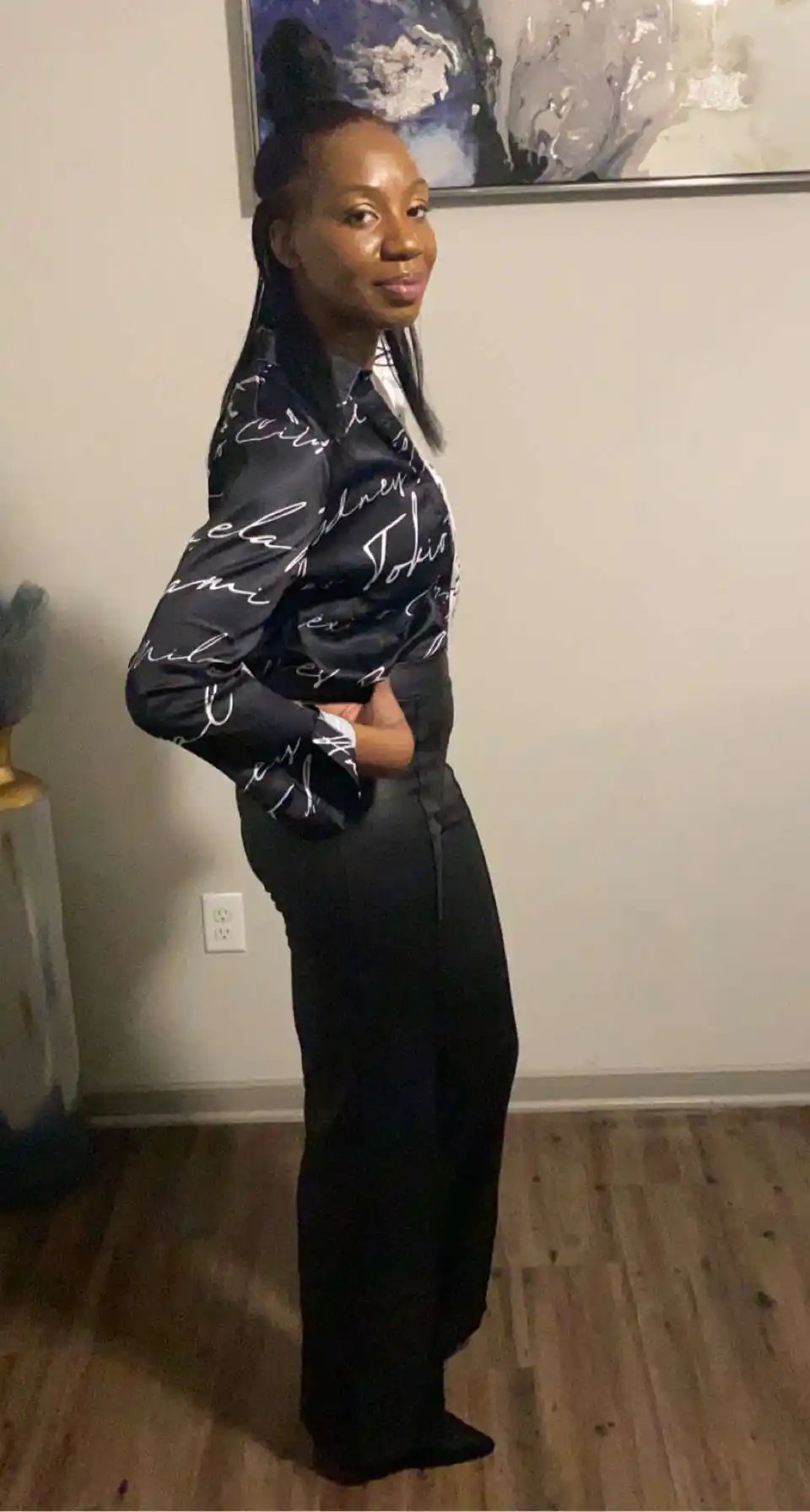 Kellee Faux Leather Wideleg Pants