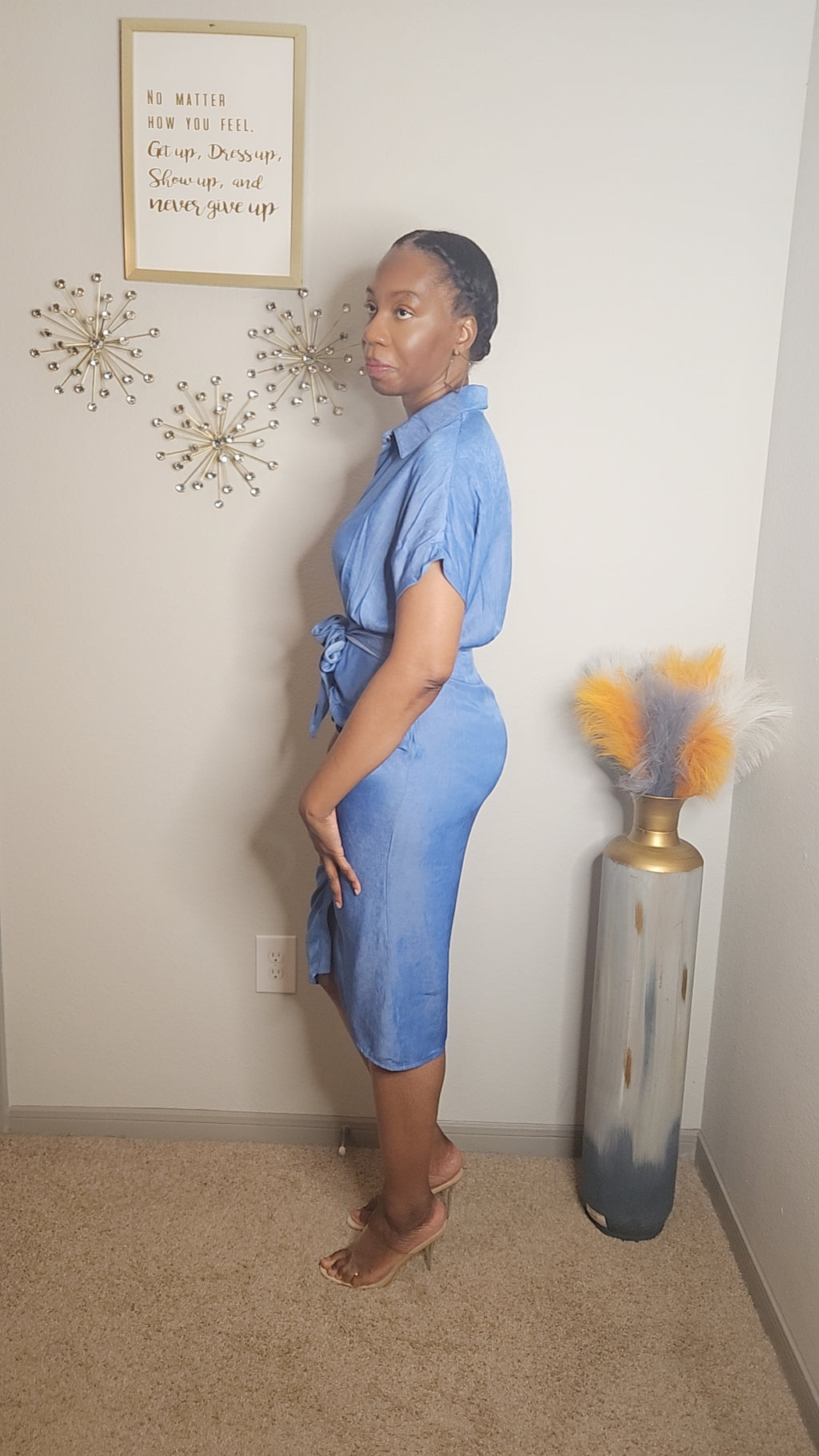 Effortlessly Refined Denim Shirt Dress - COMING SOON