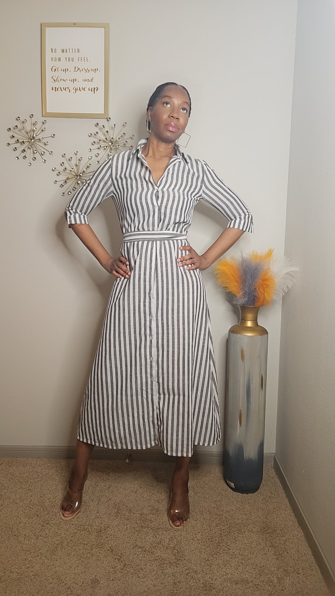 The “Do It All” Striped Shirt Dress - COMING SOON