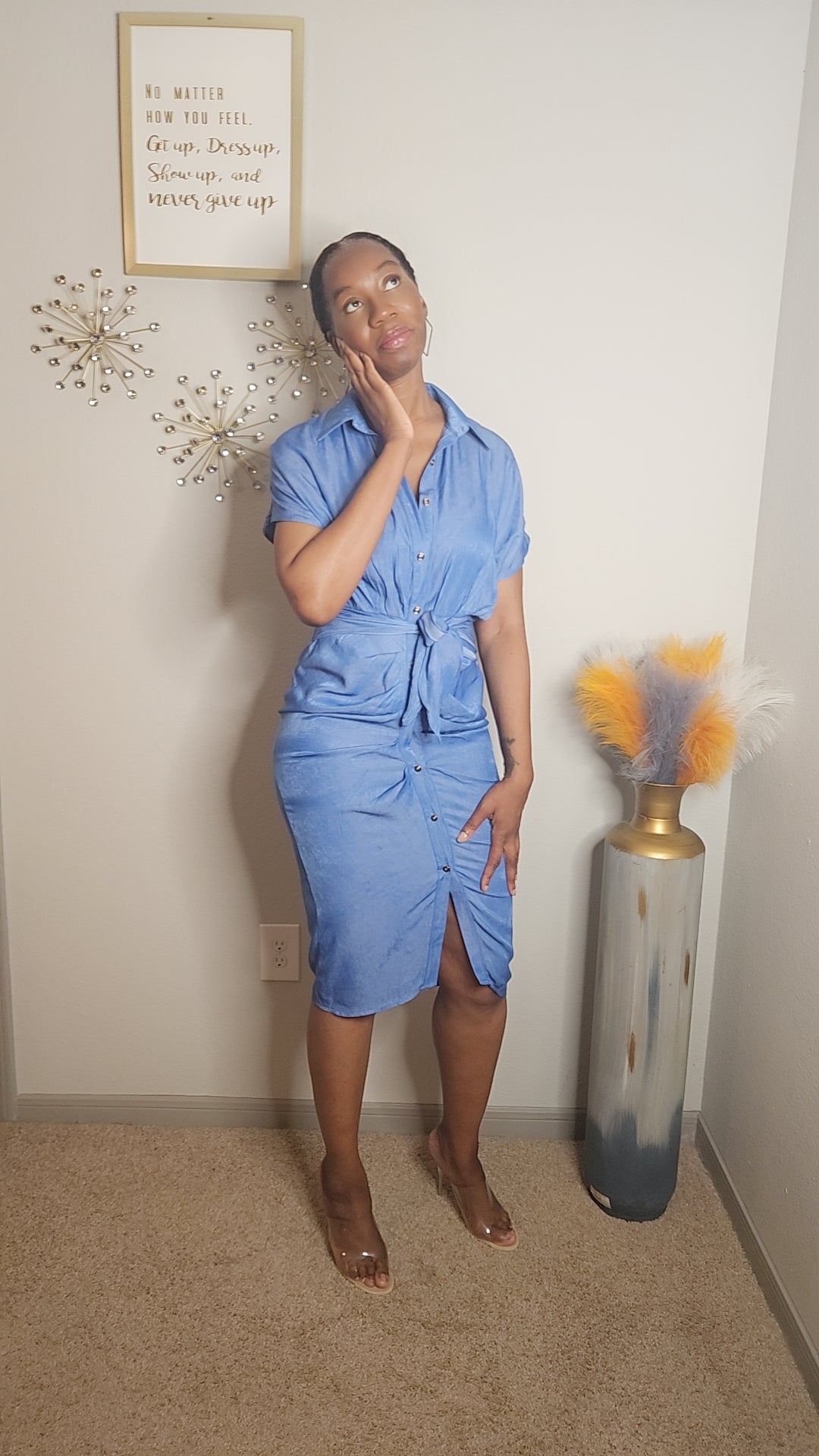 Effortlessly Refined Denim Shirt Dress - COMING SOON