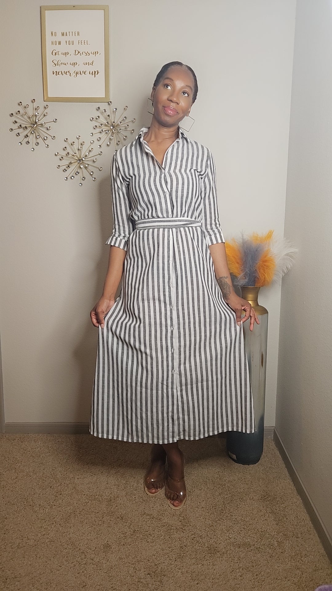 The “Do It All” Striped Shirt Dress - COMING SOON