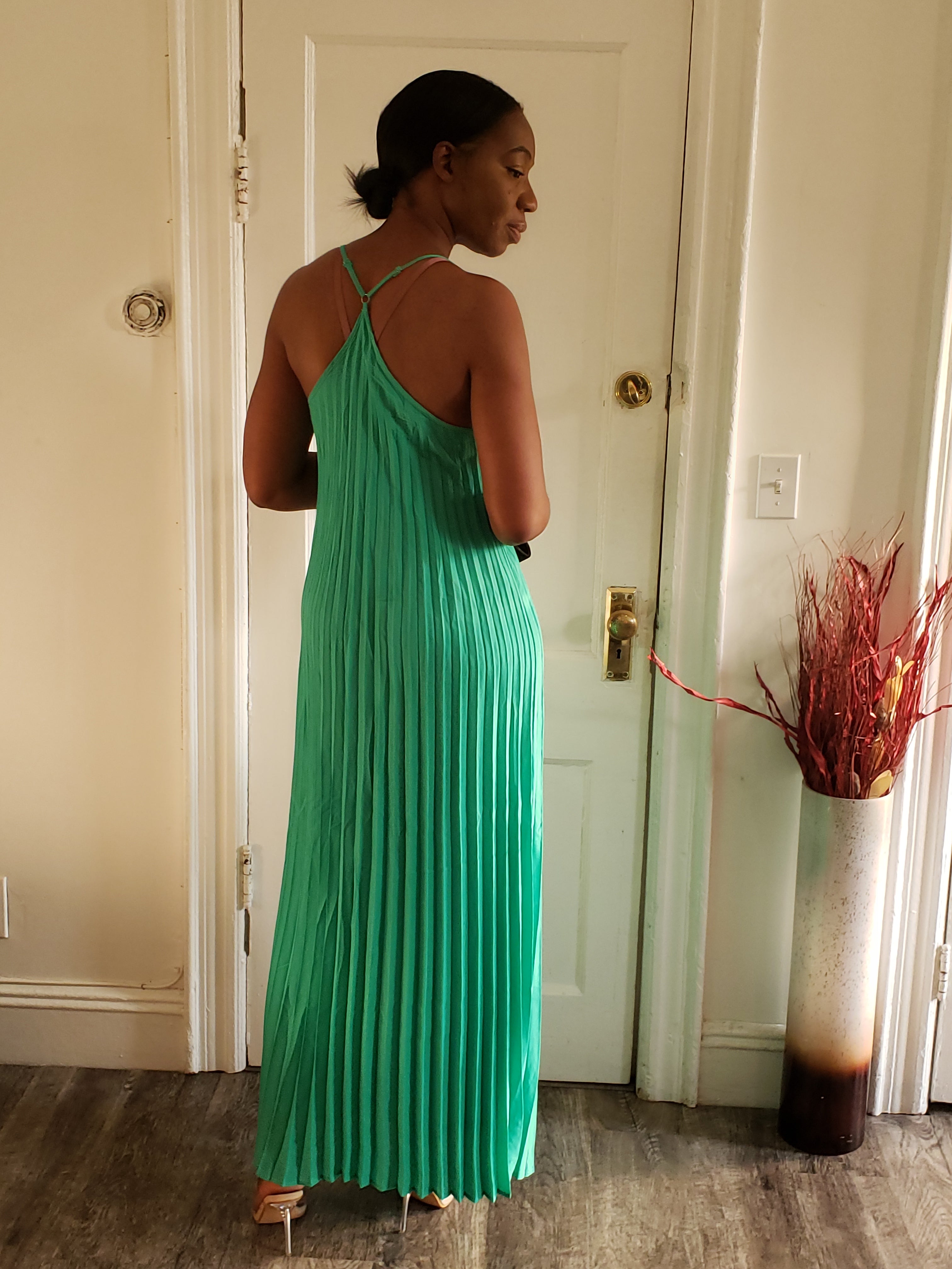Pleated Maxi Dress