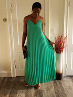 Pleated Maxi Dress