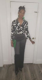 Suited Satin Tuxedo Pants