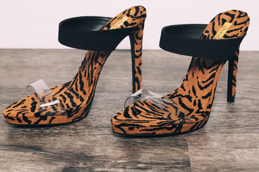 Call of the Wild Tiger Print Heels