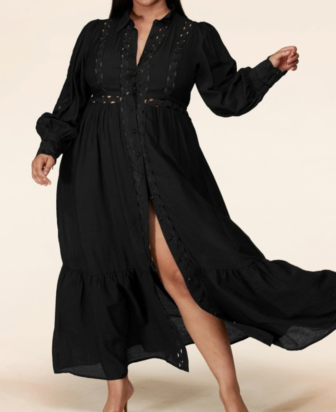 Drenched in Elegance Maxi Dress  - Plus