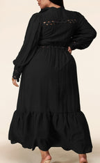 Drenched in Elegance Maxi Dress  - Plus