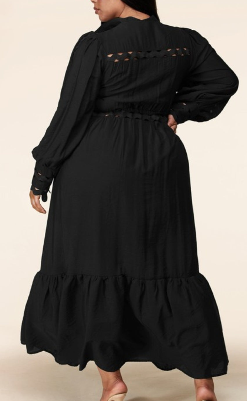 Drenched in Elegance Maxi Dress  - Plus