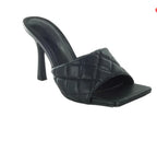 Dance With Me Square Toe Quilted Mules