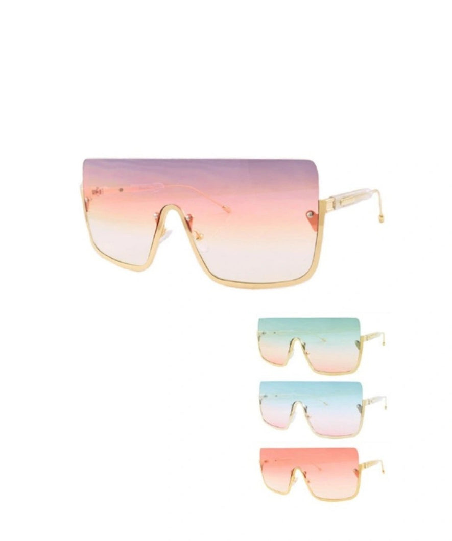2 Tone Oversized Sunglasses