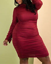 Load image into Gallery viewer, Zhari Ruched Dress - Plus Size
