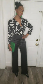 Suited Satin Tuxedo Pants