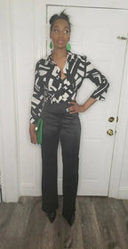 Suited Satin Tuxedo Pants