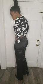 Suited Satin Tuxedo Pants